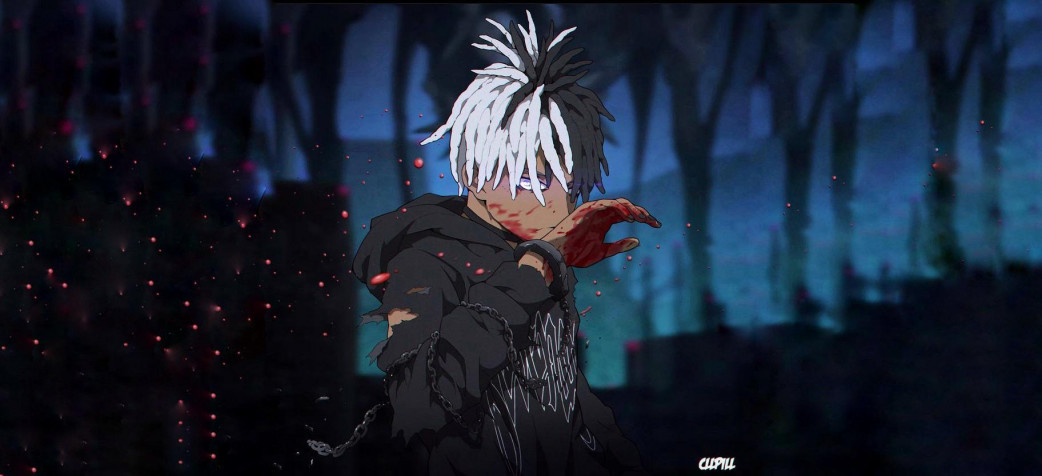 Xxxtentacion HD Background 1824x834px