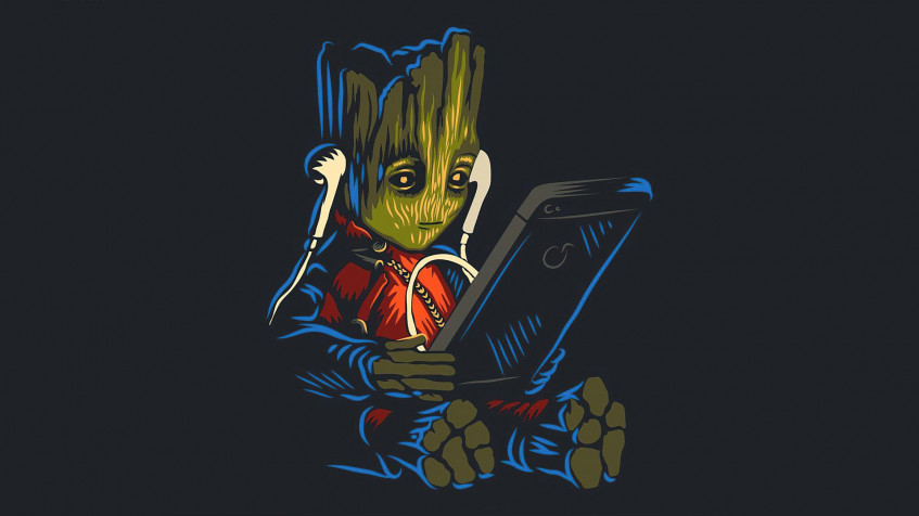 Groot Full HD 1080p Wallpaper 1920x1080px