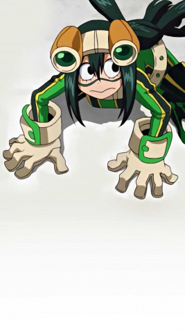 Tsuyu Asui Phone Background Image 1152x2048px