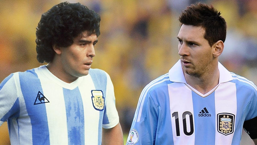 Messi And Maradona 2k QHD Wallpaper 2560x1440px