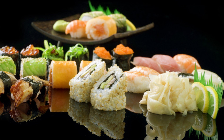 Sushi Widescreen HD Wallpaper 1920x1200px