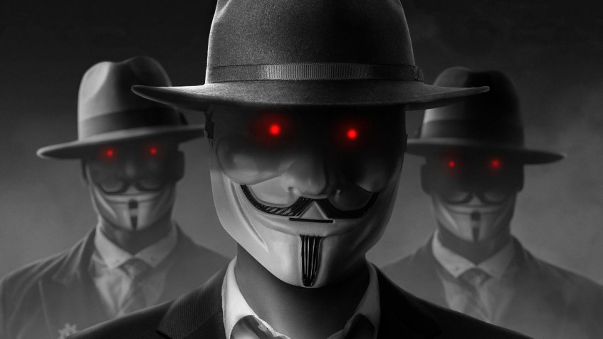 Anonymous Man Full HD 1080p Wallpaper 1920x1080px