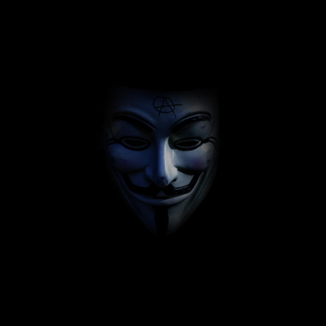 Anonymous Man Mobile Wallpaper 2560x2560px