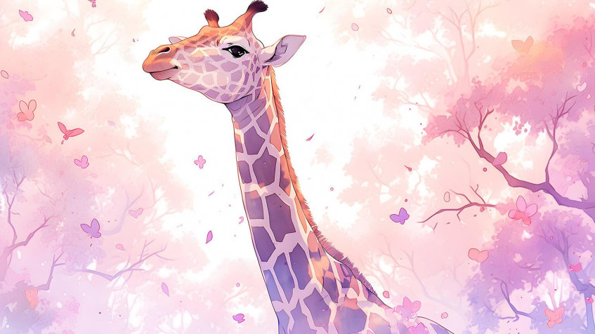 Giraffe HD Wallpaper 1536x864px