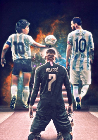 Messi And Maradona Phone Background Image 1080x1534px