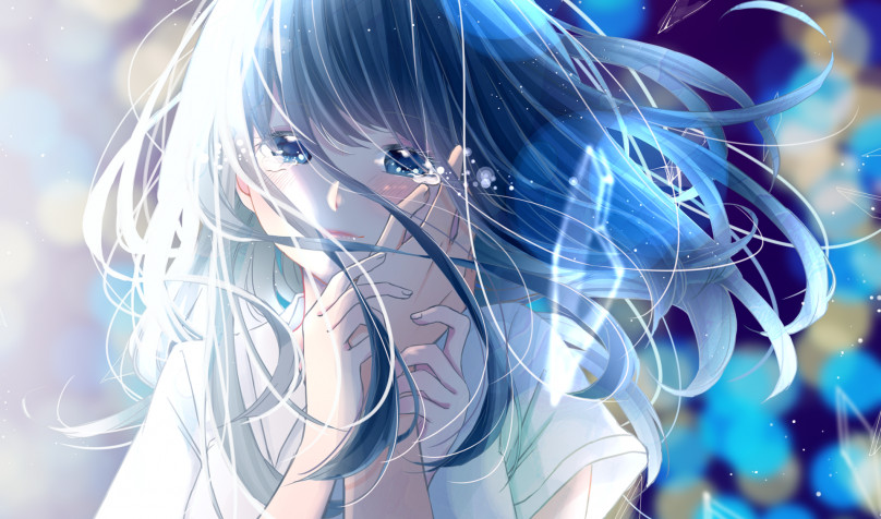 Crying Anime Wallpaper Image 1920x1132px