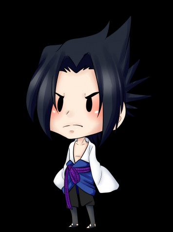 Sasuke Chibi Mobile Background 1024x1371px