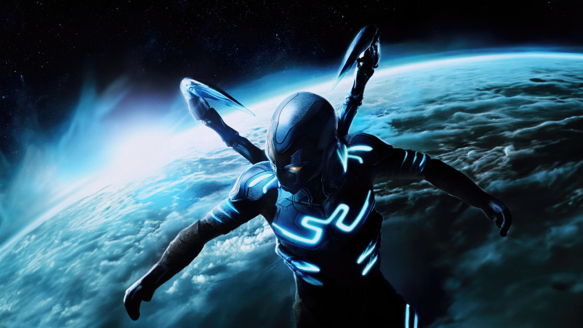 Blue Beetle HD Wallpaper 5120x2880px