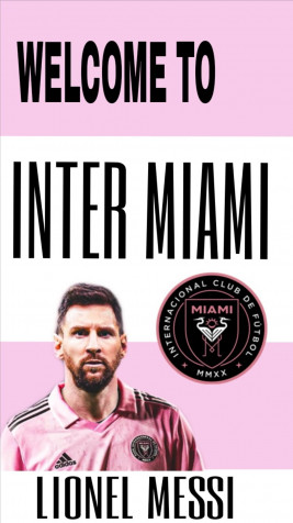 Lionel Messi Inter Miami iPhone Wallpaper 1080x1920px