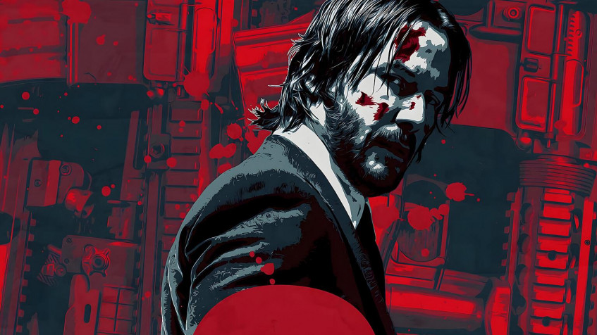 John Wick Desktop Wallpaper 1536x864px