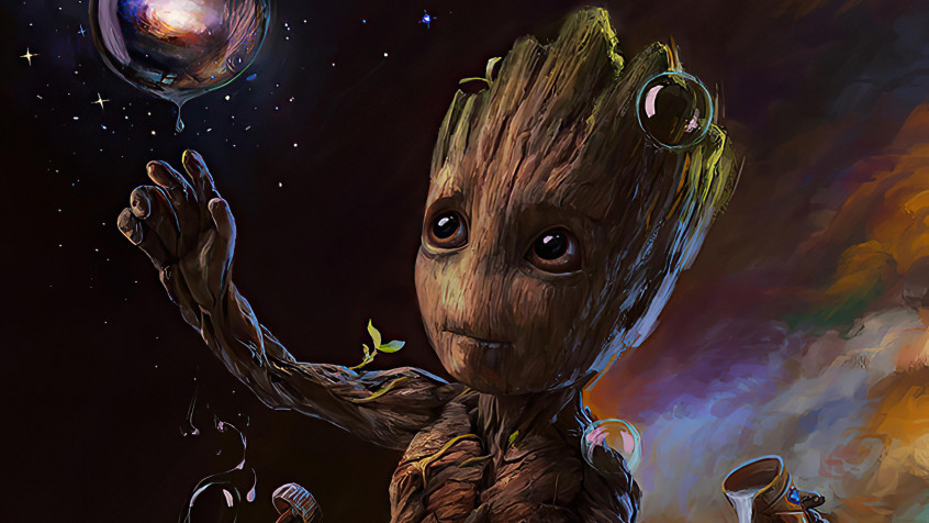 Baby Groot 2k QHD Wallpaper 2560x1440px