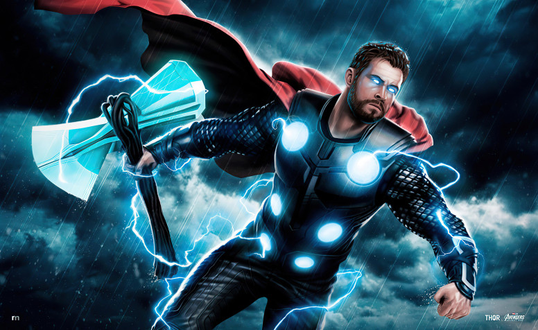 Cool Thor HD Background 5120x3141px