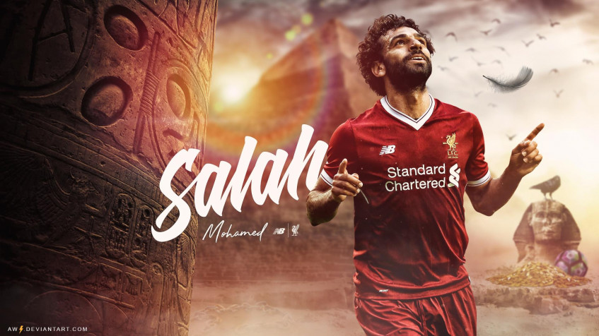 Mohamed Salah Full HD 1080p Wallpaper 1920x1080px