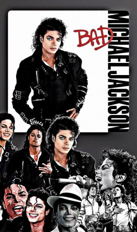 Michael Jackson Mobile Background 828x1395px