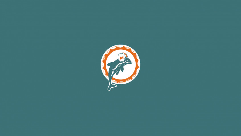 Miami Dolphins Logo 2k QHD Wallpaper 2560x1440px