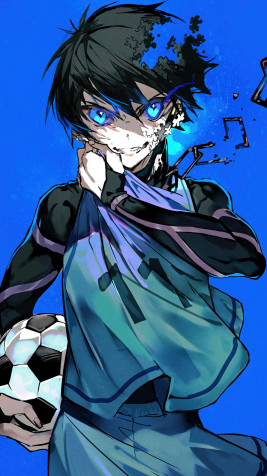 Yoichi Isagi iPhone Background 1080x1920px