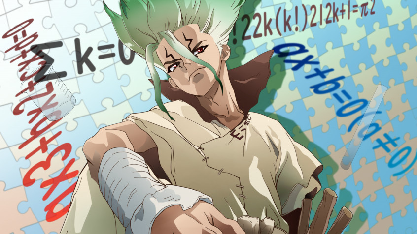 Dr Stone HD Background 7680x4320px