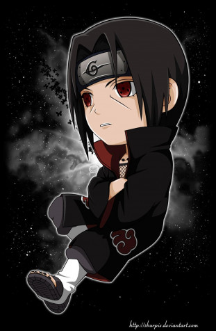 Itachi Chibi iPhone Wallpaper Image 1024x1568px