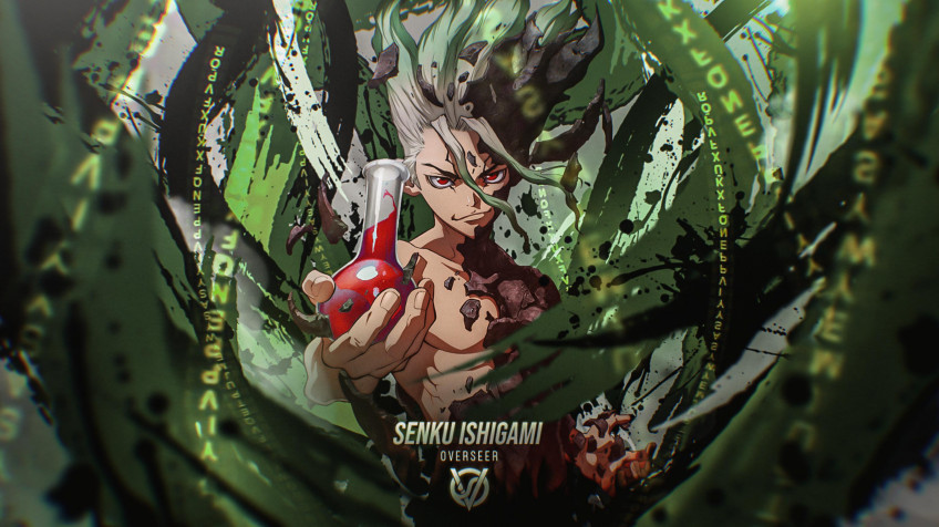 Senku Ishigami Desktop Wallpaper 3072x1724px