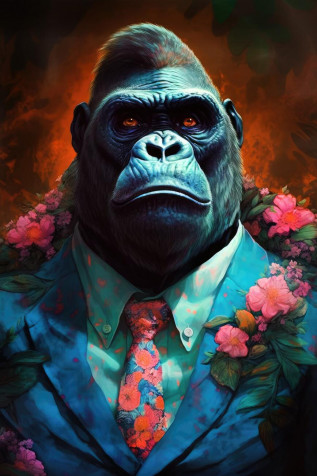 Gorilla iPhone Wallpaper 867x1300px