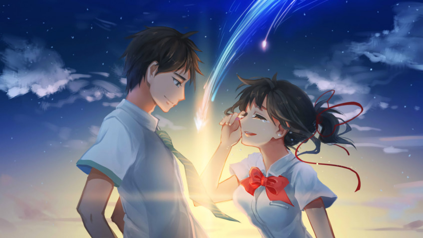 Your Name Tachibana Taki Full HD 1080p Wallpaper 1920x1080px