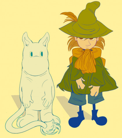 Snufkin Phone Background 1280x1442px