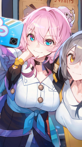 March 7th Honkai Star Rail Wallpaper for iPhone 1080x1920px