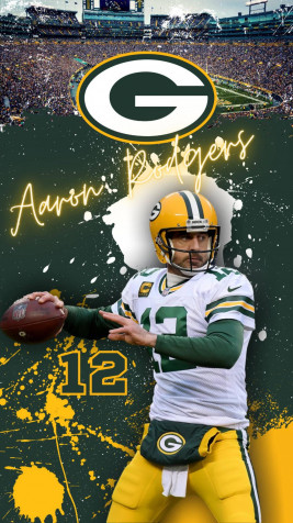 Title Aaron Rodgers Phone Background Image 1080x1920px