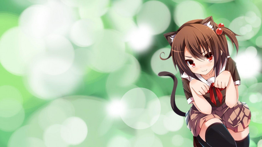 Cute Cartoon Girl Full HD 1080p Wallpaper 1920x1080px