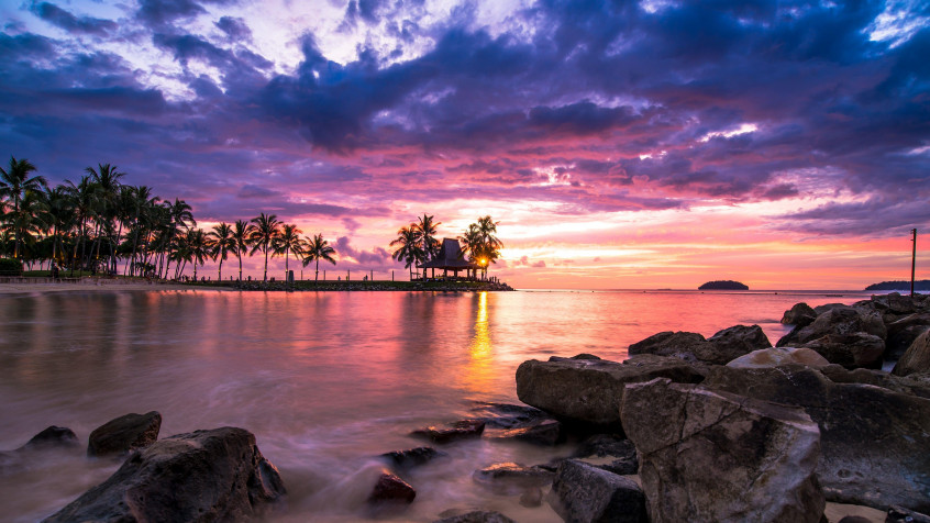 Beach Desktop Wallpaper 5120x2880px