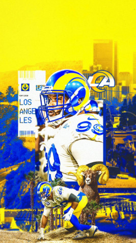 Los Angeles Rams iPhone Background Image 1152x2048px