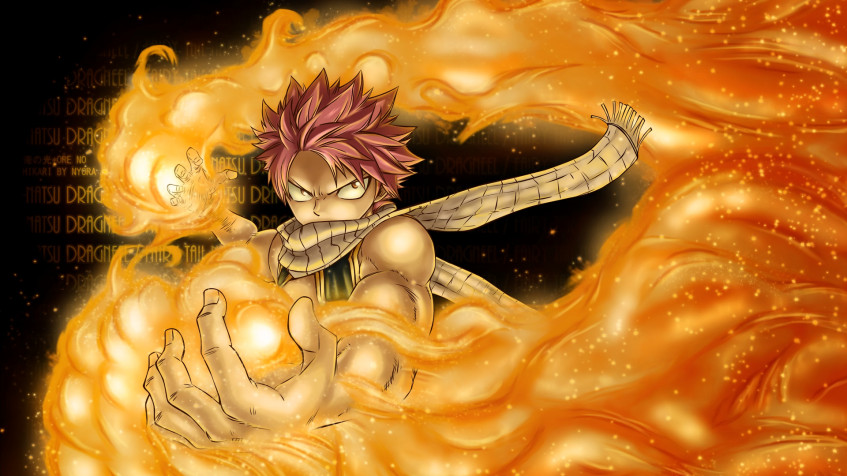 Natsu Dragneel Full HD 1080p Wallpaper 1920x1080px