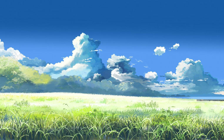 Anime Landscape Widescreen HD Wallpaper 1920x1200px