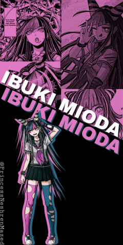 Ibuki Mioda iPhone Background 1080x2141px