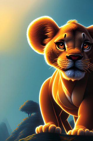 Simba Wallpaper for iPhone 2048x3072px