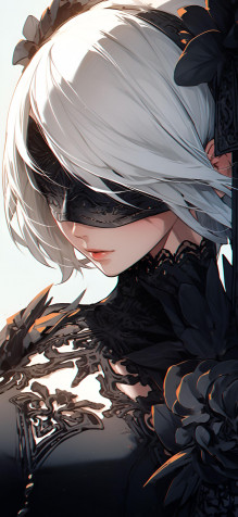 Nier Automata iPhone Wallpaper 1463x3171px