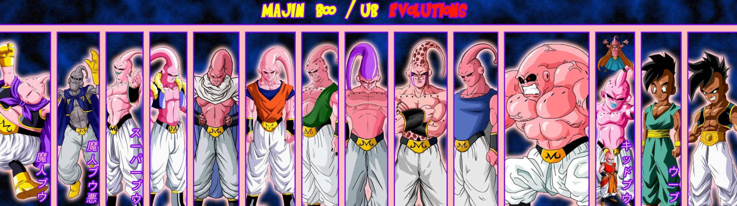 Majin Buu HD Background 3200x900px