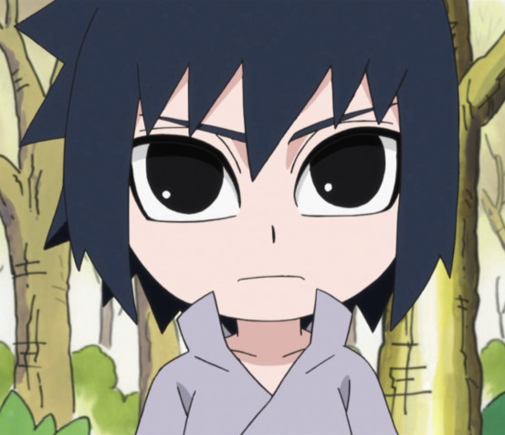 Sasuke Chibi Desktop Background 1254x1080px