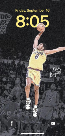 Kobe Bryant Phone HD Background 1170x2416px