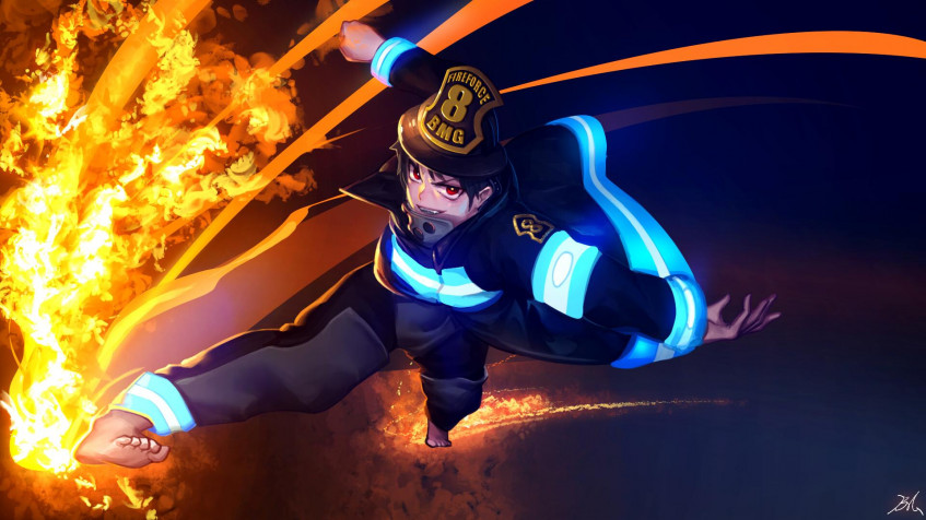 Fire Force Full HD 1080p Wallpaper 1920x1080px