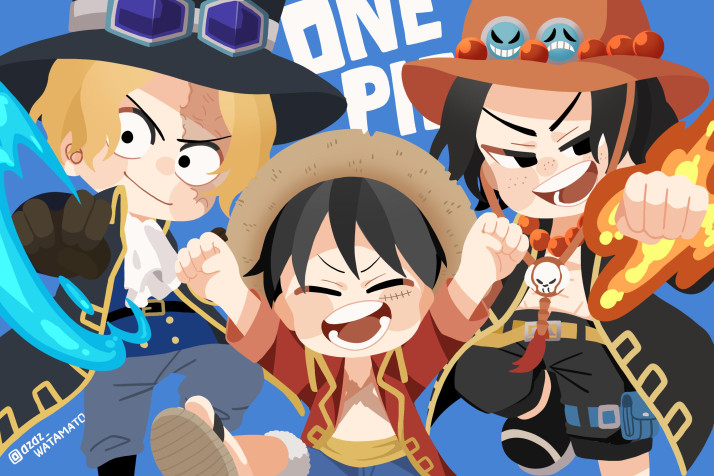 Luffy Chibi Desktop HD Background 3000x2000px