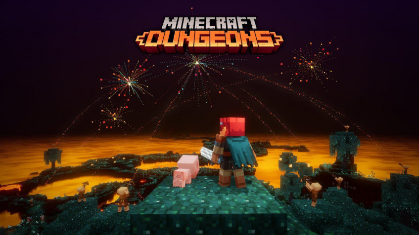 Minecraft Dungeons Full HD 1080p Wallpaper 1920x1080px