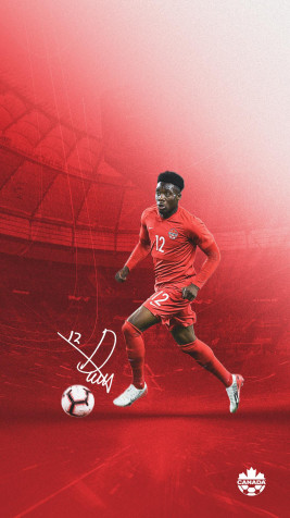 Alphonso Davies Wallpaper for Mobile 1080x1920px