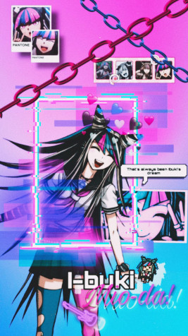 Ibuki Mioda Android Wallpaper 1152x2048px