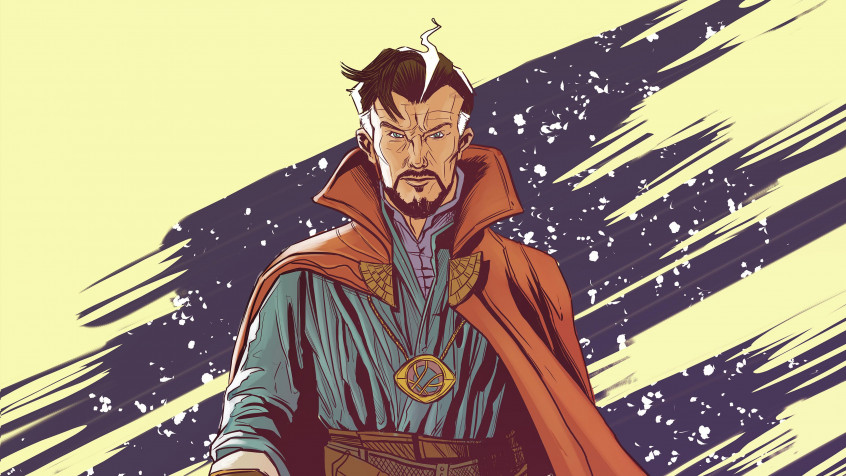 Aesthetic Dr Strange MacBook Wallpaper 3300x1856px