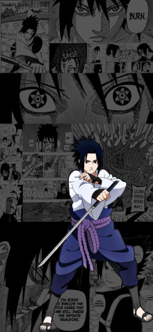 Aesthetic Sasuke Uchiha iPhone 11 Pro Max Wallpaper 1242x2688px