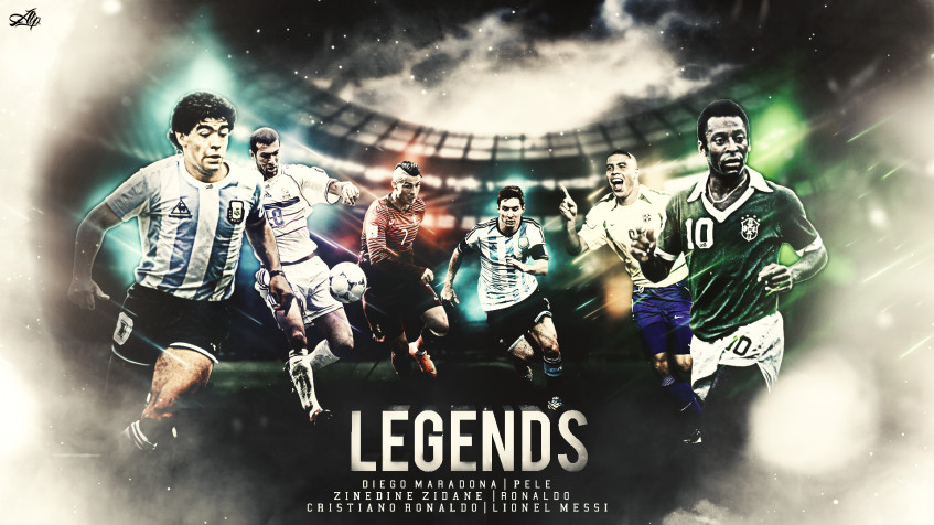 Messi And Maradona Full HD 1080p Wallpaper 1920x1080px