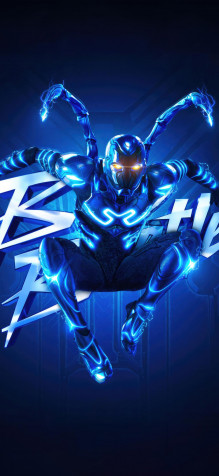 Blue Beetle iPhone 11 Pro Wallpaper 1125x2436px