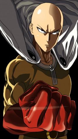 One Punch Man Phone HD Background 1080x1920px