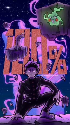 Mob Psycho Phone Background Image 1440x2560px